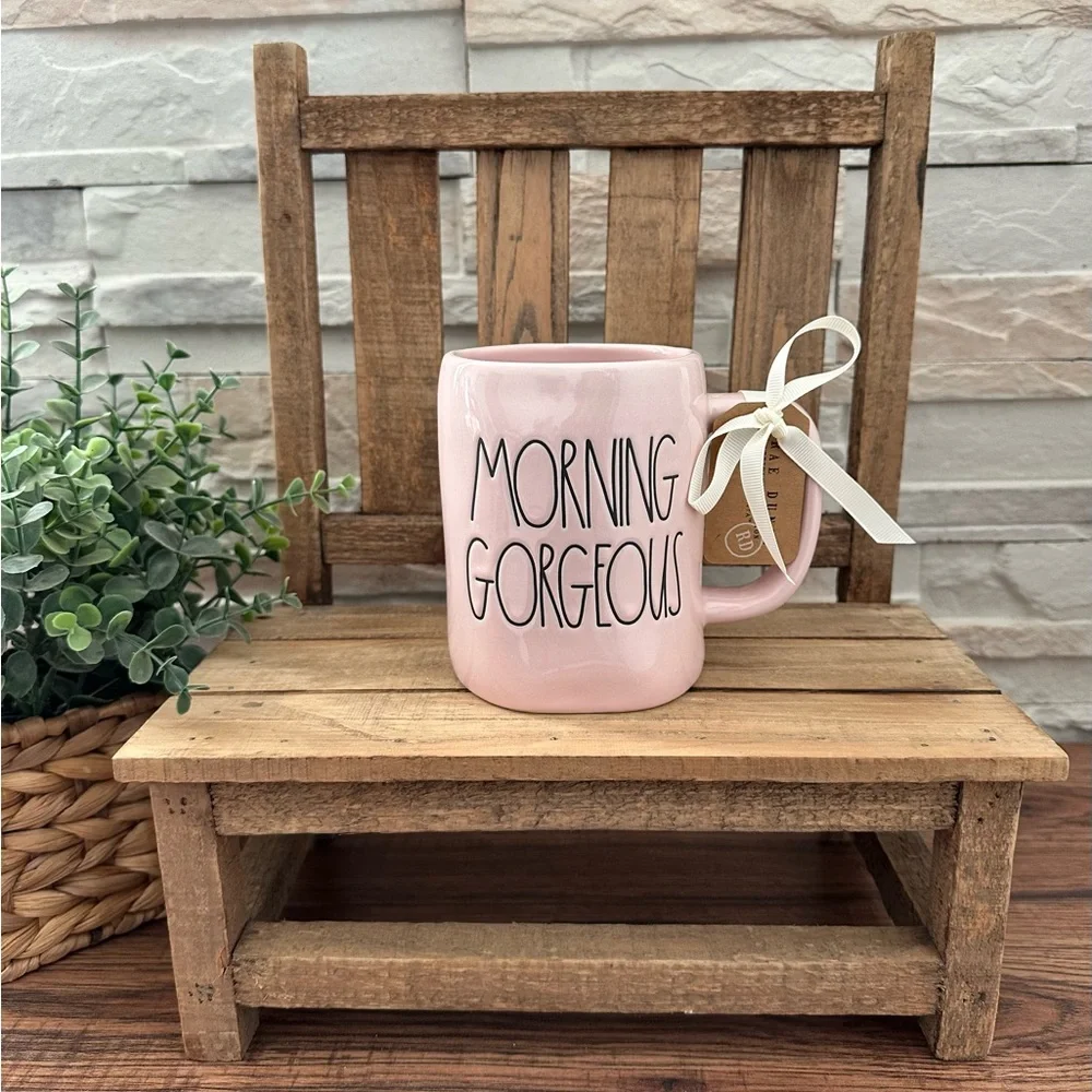🆕 Rae Dunn | "MORNING GORGEOUS" Pink Mug! - Picture 5 of 9